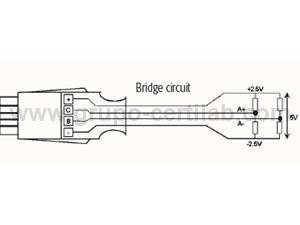 FICHA INPUT BRIDGE 2,6 V DC - RESOLUÇÃO 0.1 mV